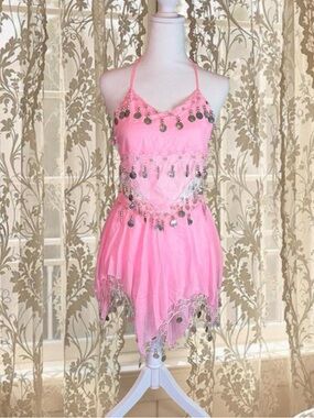 Vintage Y2K Deadstock Pink Gypsy Fairycore Outfit Set